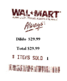 Dildo Receipt